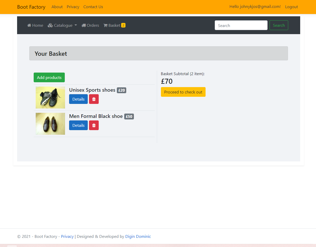 Boot Factory: E-Commerce Platform Development with ASP.NET MVC